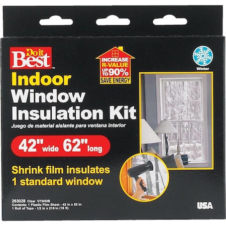 All-Source 42 In. x 62 In. Indoor Shrink Film Window Kit V73HDB